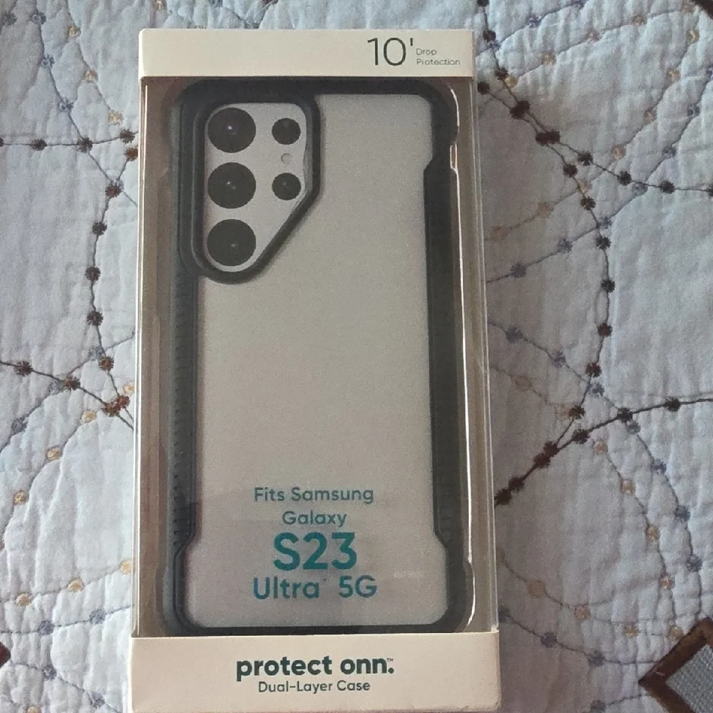 Samsung Galaxy S23 Ultra 5G Dual-Layer Case - Black and Clear